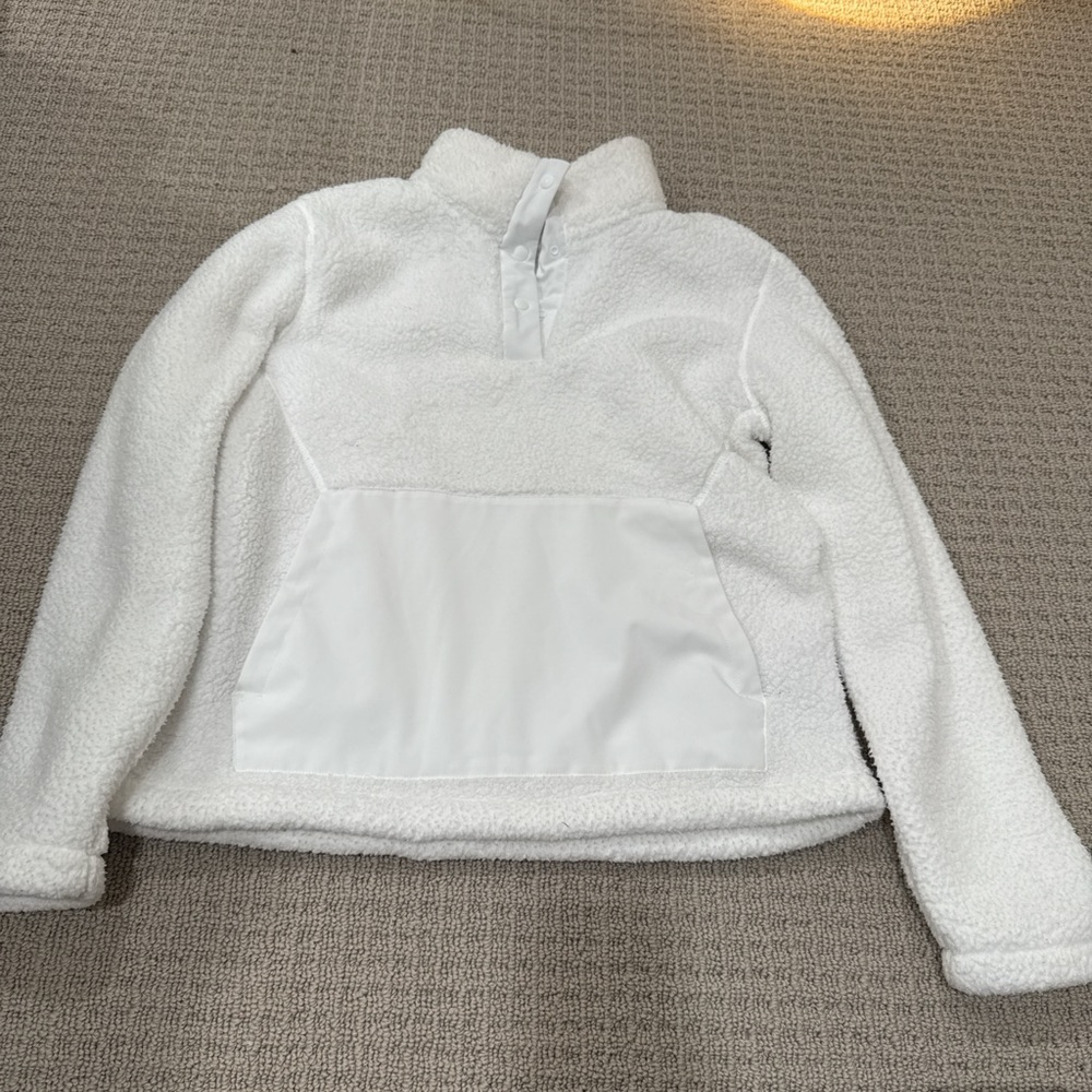 Spyder white fleece sweater